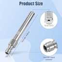 Long Range Pressure Washer Nozzle, Stainless Steel Shooter Tip with 1/4in NPT Quick Connect Tall Reach Tip Power Washer Accessories Adapter Parts Attachments for Rooftops Siding & Concrete Surfaces