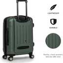 Kenneth Cole REACTION Renegade Luggage Expandable 8-Wheel Spinner Lightweight Hardside Suitcase, Cilantro, 24-Inch Checked
