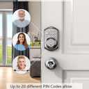 TEEHO TE001 Keyless Entry Door Lock with Keypad - Smart Deadbolt Lock for Front Door with 2 Keys - Auto Lock - Easy Installation - Satin Nickel