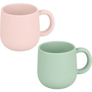 Pack of 2 Silicone Drinking Mug Cup for Toddler Kids and Children (Color 5)