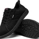 LARNMERN Steel Toe Shoes Men Hands Free Work Shoes Slip On Safety Toe Sneakers Lightweight Comfortable Walking (11 Wide, Black)