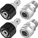 Twinkle Star Pressure Washer Quick Connect Fittings, M22 15mm to 3/8 Inch Quick Connect Kit, Stainless Steel, 5000 PSI, 4 Pcs
