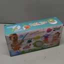 Dwi Dowellin Bath Toy for Toddlers ,Bathtub Toy with Floating Mold Free Swimming Toys and Stacking Cups,Magnetic Fishing Game for Toddles and Babies