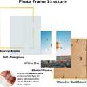 JCJMY 16x20 Picture Frame with 11x14 Mat, Display Photo 11x14 with Mat or 16 x 20 Without Mat, Wall Hanging Large 16 by 20 Poster Frame with Plexiglass, Gold