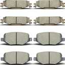 D1508 D1377 Front Rear Disc Ceramic Brake Pad Set For Ford For Explorer 11-19,For Ford For Flex 09-17,For Ford For Taurus 11-18,For Lincoln MKS 11-12,For Lincoln MKT 11-19