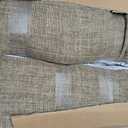 MIULEE 90 Inch Pinch Pleated Blackout Linen Curtains Brown, 2 Panels, 50"W x 90"L