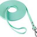 Dog Training Long Leash Waterproof Long Line Heavy Duty Outdoor Recall Lead(Mint Green, 15FT)
