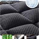 BEDELITE Dual Layer Queen Size Memory Foam Mattress Topper (Black)