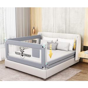 Lsbod Bed Rail for Toddlers,Baby Bed Rail Guard for Kids,Safety Side Bedrail for Twin,Double,Full,Queen,King Size Bed(1side 79" Lx27 H)