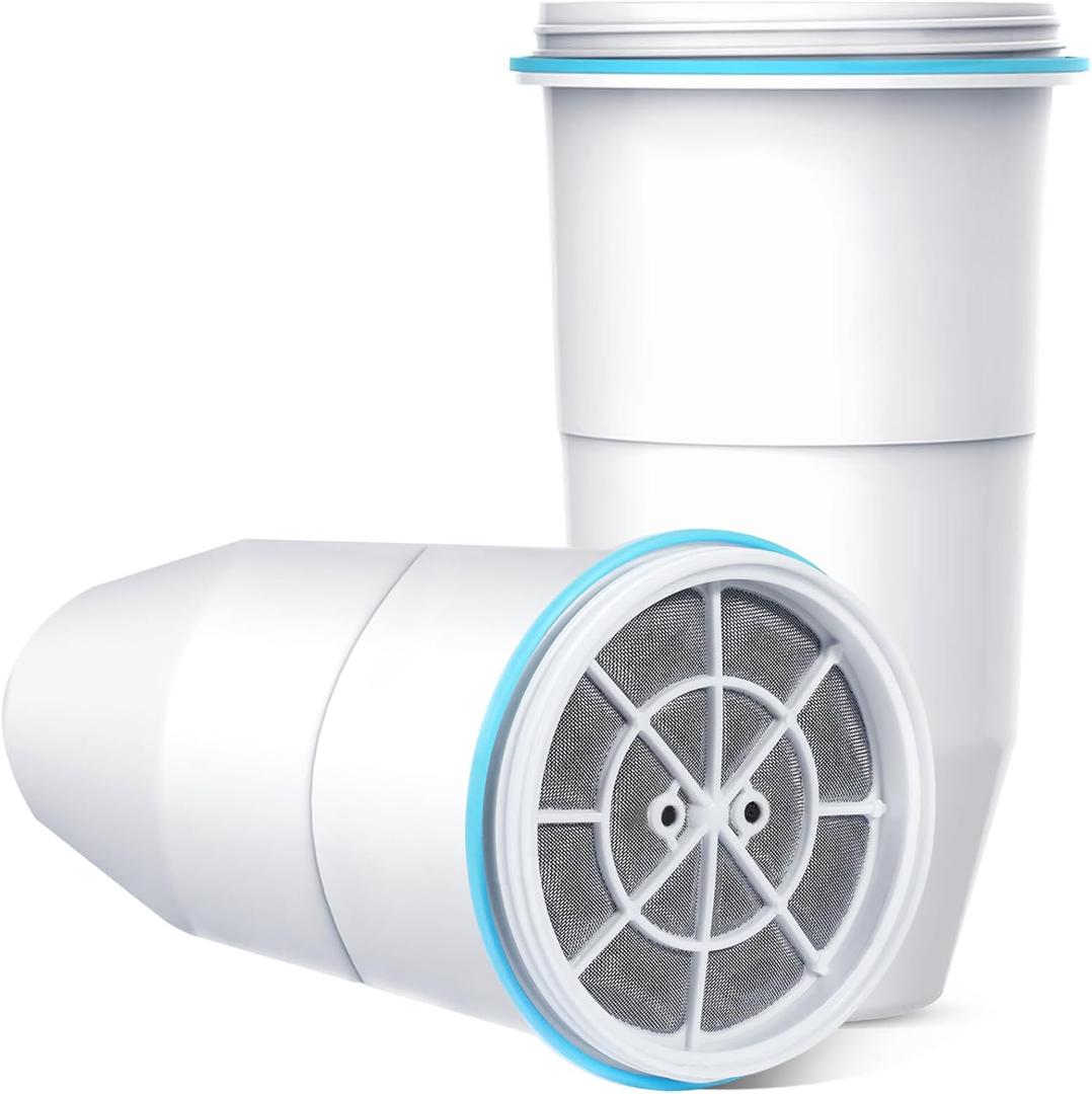 VIPHASES Upgraded 6-Stage 0 TDS Water Filter Replacement for ZR-001, ZR-017, ZR-004, Removes 99.99% Lead, Chlorine, Fluoride, PFOA/PFOS, 2-Pack