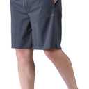 Zoulee Men's Lightweight Athletic Shorts Quick Dry Workout Sports Shorts with Front Fly Inseam 9" Dark Gray M