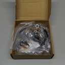 KC&KST Vintage Steel Canopy Kit with Hardware for Chandelier or Swag Light Fixtures,Heavy Duty,5 in Diameter,Includes Loop, Cross Bar and Mounting Screws Black