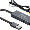 USB Video Capture Card for VHS/HDMI/AV/RCA - Analog to Digital Video Converter - VHS to Digital/USB/RCA Converter - Compatible with Mac/Windows/Linux
