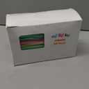 100Packs Plastic Straws Disposable Individually Wrapped Big Width Bendable Flexible Drinking Straws for Thicker Beverage or Spureed soups or Smoothies or Think milkshakes (large diameter hole)