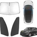 Karltys 3PCS Windshield Sun Shade for 2020-2025 Kia Soul, 210T Reflective Front and Side Window Sunshade Custom Fit Kia Soul, Foldable Sun Visor Protector Blocks Heat UV Rays