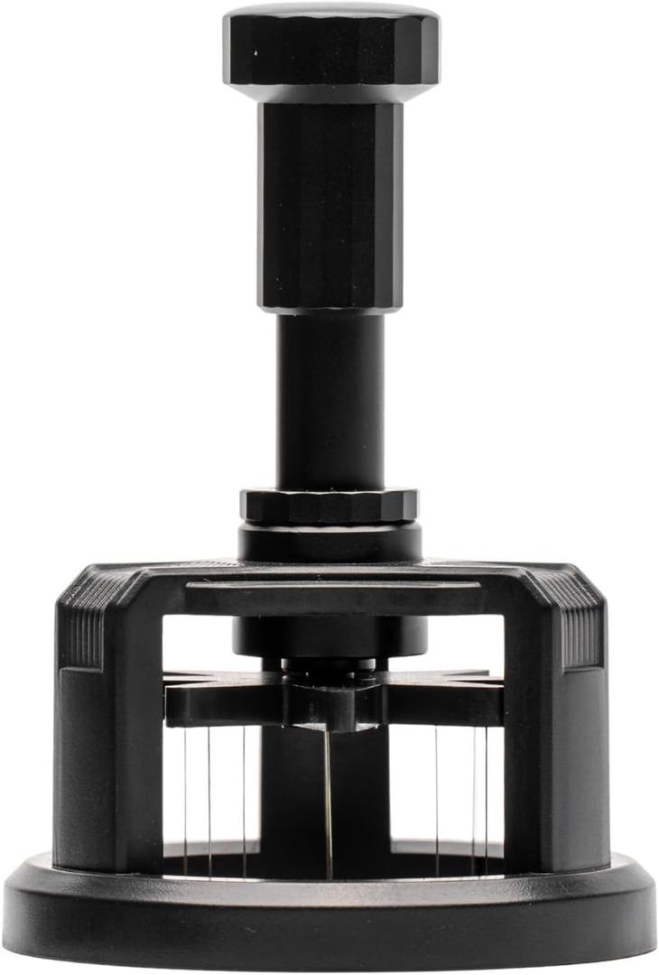 Vandroop WDT Tool Espresso 58mm, 9 Needle Espresso Stirrer Distribution Tool for Barista, Adjustable Depth Espresso Needle Distributor with Magnetic Base (58mm)