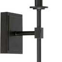 Kira Home Torche 20" Wall Sconce/Wall Light + Linen Shade, Oil-Rubbed Bronze Finish
