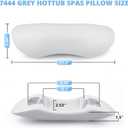 IWIWE 77444 1285201 Hot Tub Spa Head Rest Replacement Pillows Compatible with Hot Spring/Watkins/Hot Tub (2015-2019) Spa Neck Pillow Fits Hot Spot Relay Rhythm SX Tempo TX Head Rest For Hot Tub-4 Pack