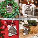 First Home Ornament 2025 - House Warming Gifts New Home 2025, New House Gift for Couple, Him Her, Housewarming Gift Ideas for Newhouse Owners, Wooden Ornaments for Christmas Tree Decorations