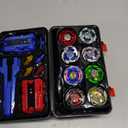 Battling Top Set, X Burst Gyro Toys 12 Spinning Tops 3 Launchers Combat BX Battling Game with Portable Storage Box Gift for Kids Children Boys 0671