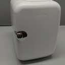 CROWNFUL Mini Fridge, 4 Liter/6 Can Portable Cooler and Warmer Personal Refrigerator for Skin Care, Cosmetics, Beverage, Food,Great for Bedroom, Office, Car, Dorm, ETL Listed (White)