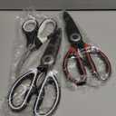 Wozoohyi Kitchen Scissors 3 PCS Kitchen Shears for Food, Stainless Steel Poultry Shears for Chicken Vegetables Seafood Fish Bones, Multipurpose Kitchen Scissors Dishwasher Safe