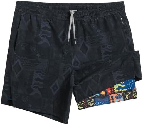 maamgic Gym Shorts for Men 7 inch Inseam with Liner Stretch 2 in 1 Workout Shorts Men Quick Dry Athletic Running Shorts M