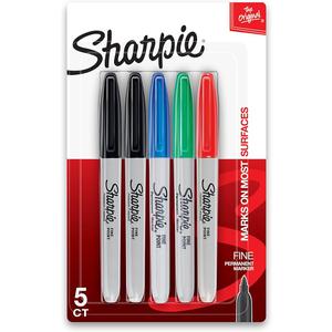 Sharpie 30075 Sharpie Permanent Markers Fine Point 1  Pack of 2 (16Pcs)