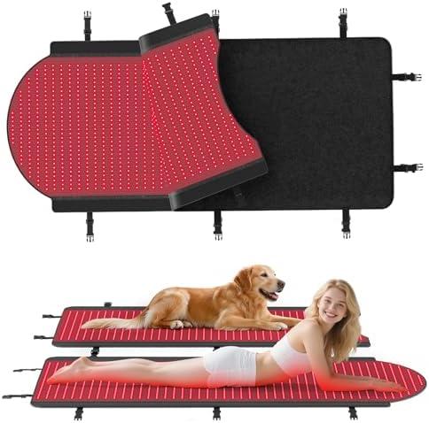 Full Body Red Light Therapy Mat: 71x33 Inch 2580 LEDs Dual Wavelength (660nm & 850nm) Infrared Light Therapy Blanket for Pain Relief Improved Sleep