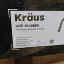 KRAUS Bolden 2-Function Single Handle Pull Down Kitchen Faucet in Matte Black, KPF-1616MB, Traditional, Matte Black