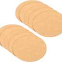 PATIKIL 2-inch Round Cardboard Paper, 50 Pcs Blank Disc Circles Slices for Party Decorations DIY Craft Arts Drawing Painting Writing, Brown