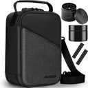 IDEATECH Smell Proof Bag, Stash Box Odor Proof, Smell Proof Containers with Lock, Odorless Travel Storage Bag, Home Organizer Case Lock Box with Accessories, Smell Proof Box Gift for Women/Men (BLack)