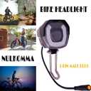 Electric Bike Headlight for Night Riding 3 Pins Male/Female Connector LED Front Light 24V 36V 48V 52V Waterproof Ultra Bright Bike Safety Light for EBike Mounting on Front Fork
