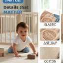 Simply Kids Baby Knee Pads for Crawling (5 Pairs) Stay-On Crawling Knee Pads for Infant 6-18 Months Rodilleras Para Bebe