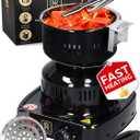 PRO Multipurpose Electric Charcoal Starter - Electric Charcoal Burner Approved Electric Stove - Coconut Charcoal Lighters with Tongs - 450W Hot Plate Electric with 304 Stainless Steel Coiled Burner