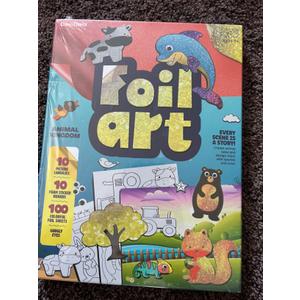 Dan&Darci Foil Art Kit for Kids - Arts and Crafts for Kid Ages 4-8, 4-6, 5-7, 5-8, 6-8 - 5 Year Old Girl Gifts - Fun Kits Projects Activities - Girls Birthday Gift - Craft Age 4 5 6 7 8 Years