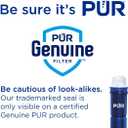 PUR Plus 7-Cup Water Filter Pitcher for Fridge, Cleaner, Great-tasting Water, Dishwasher Safe, Powerful Filtration, Change Light Indicator, LockFit Cap Design, White