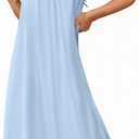 Ekouaer Long Sleeveless Nightgowns for Women Ladies Night Gown Embroidery Sleepdress Tank Nightdress Victorian Sleepshirt S