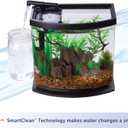 Aqueon LED MiniBow Small Aquarium Fish Tank Kit with SmartClean Technology, Black, 2.5 Gallon