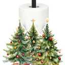 Christmas Tree Paper Towel Holders 11.8 Inches Vintage Paper Towel Holder Countertop Christmas Kitchen Countertop Decor for Holiday Kitchen Indoor