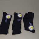 Jefferies Socks Boys' School Uniform Ribbed Crew Dress Socks 3 Pack, Large, Navy