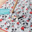 Bumkins Disney Baby Splat Mat for Under High Chair, Babies Toddlers Eating Mess Mat, Waterproof Reusable Cloth for Arts and Crafts, Play Mat for Kids, Floor or Table, Fabric 42inx42in, Mickey Mouse