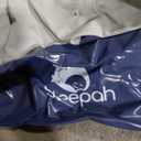 Sleepah Inflatable Toddler Travel Bed Portable Kids Air Mattress Set w Safety Rail Guards for Kids & Toddlers – Includes Pump, Carry Case, Pillow & More - Perfect Transitional Cot Coral (Grey)