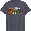 True Story Nativity Christmas Jesus Xmas Catholic Christian T-Shirt