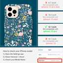 Magnetic for iPhone 13 Pro Case Cute for Women, [Compatible with Magsafe][Drop Protection] Slim Colorful Flowers Oil Painting Printed Girly Floral Phone Case for iPhone 13 Pro