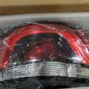 Outer Tail Light Compatible with Jeep Compass 2017-2020 Halogen Taillight w/Side Marker Lights Left Driver Side Replace CH2805115 55112838AC.