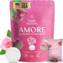 Body Restore Shower Steamers Aromatherapy 15 Pack - Christmas Stocking Stuffers for Men, Birthday Gifts for Women, White Elephant, Relaxation, Self Care - Rose