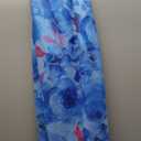 GORGLITTER Women's Floral Wedding Guest Midi Sun Dress Summer Boho Cocktail Beach Going Out Fishtail Bodycon Sundresses (Large)