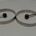 Norpro Stainless Steel Round Egg/Pancake Rings, 3.75", Silver