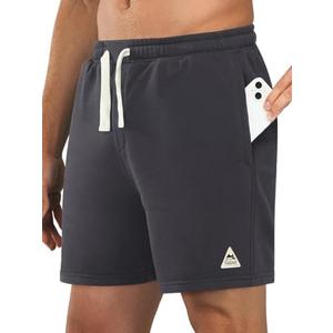 NORTHYARD Men's 7" Athletic Running Shorts with Zipper Pockets Quick Dry Lightweight Workout Gym Short Size 2 XL